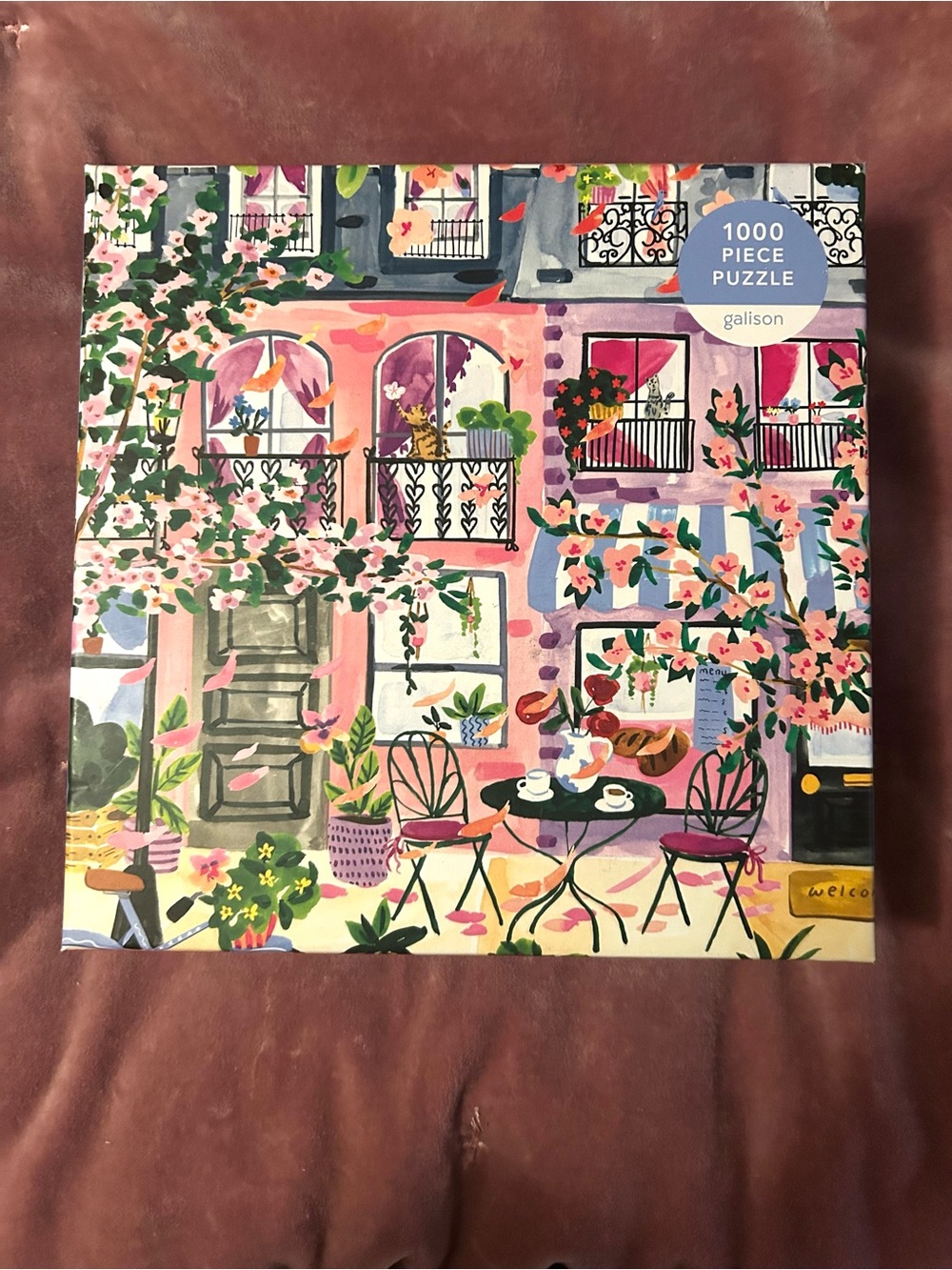 Galison Cherry Lane Blossoms 1000 Piece Jigsaw Puzzle